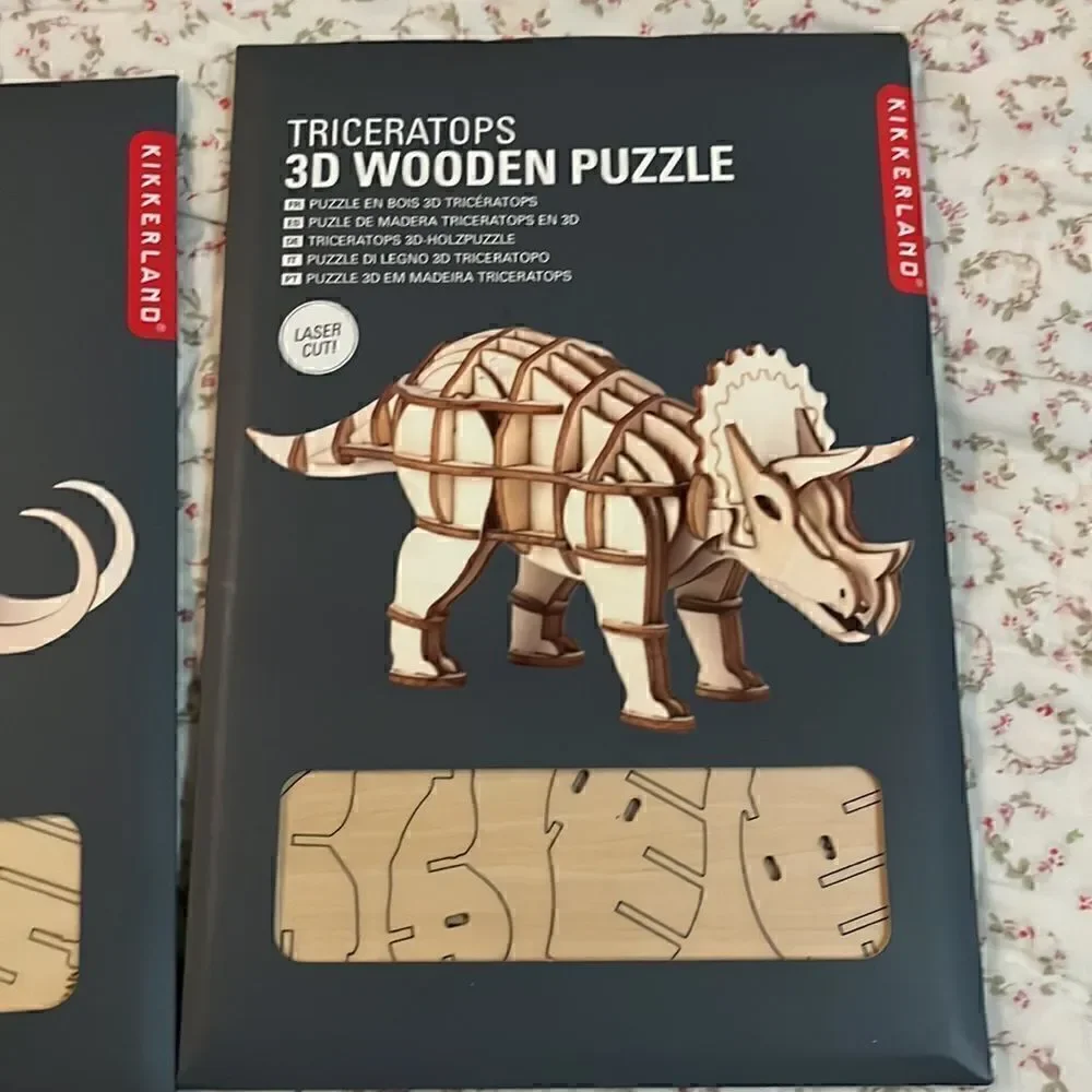 3-D wooden puzzles Kikkerland